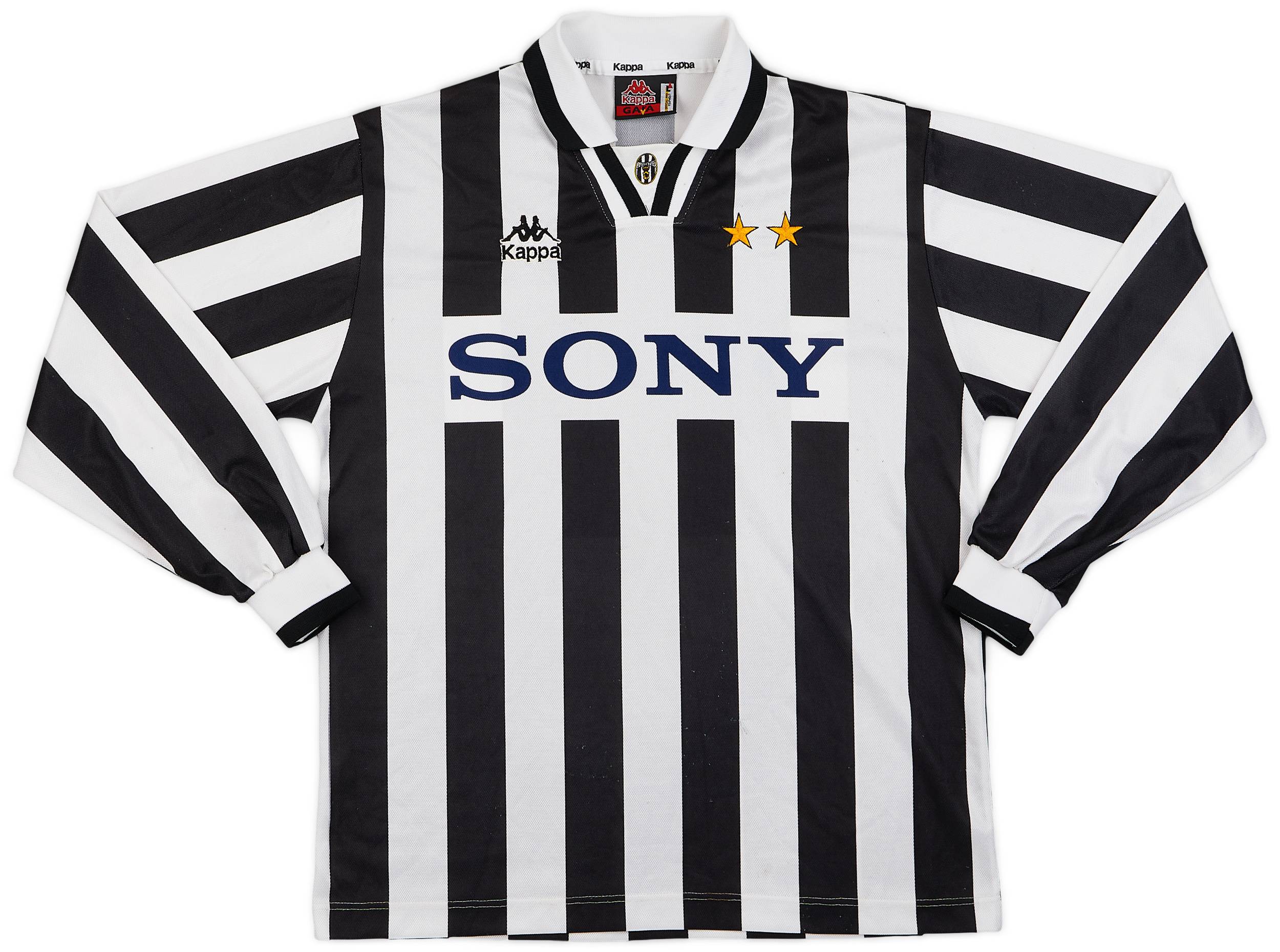 Juventus 1995-97 Home Shirt · Sony Sponsored Design Worn In Champions League Triumph