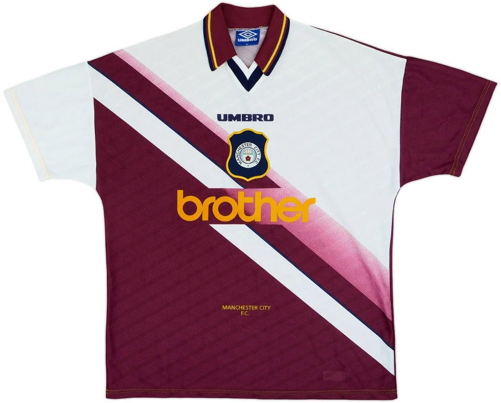 Manchester City 1996-97 Away Shirt · The Umbro/Brother Era of the Mid-90s