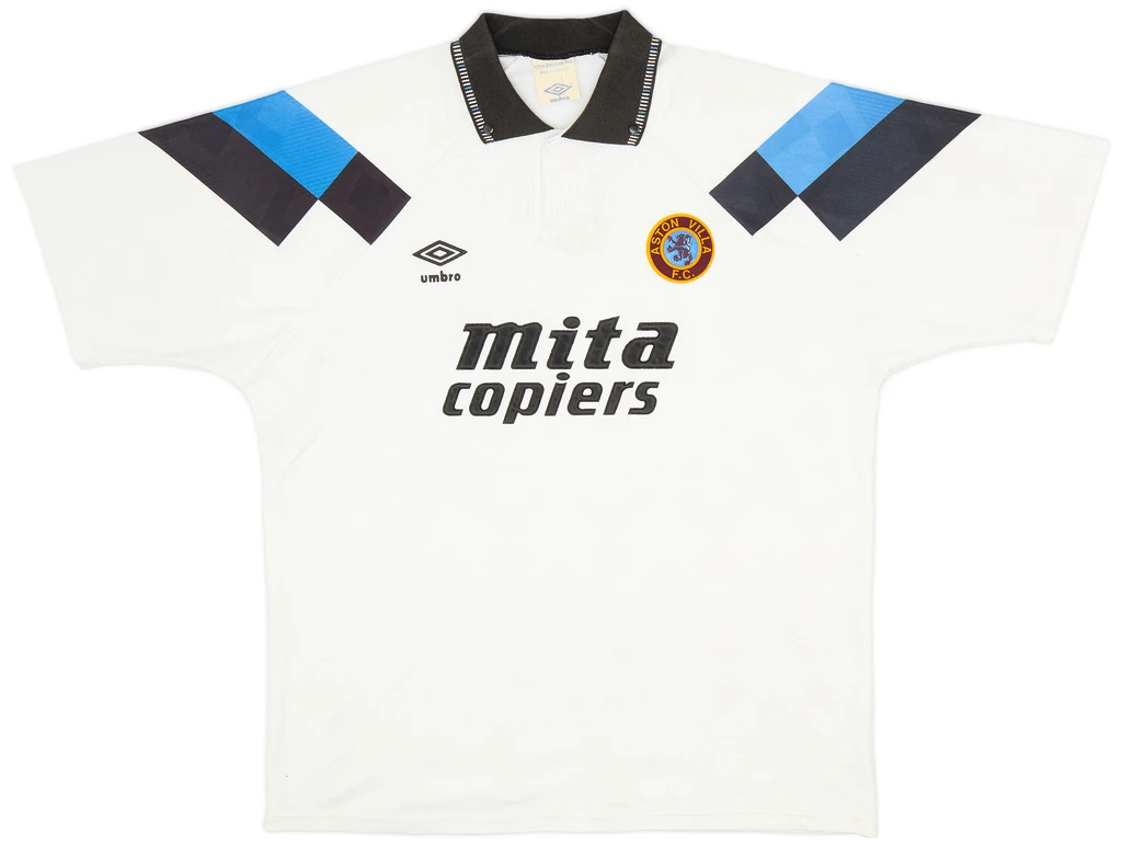 Aston Villa 1990-92 Away Shirt · Umbro design with Mita Copiers Sponsor