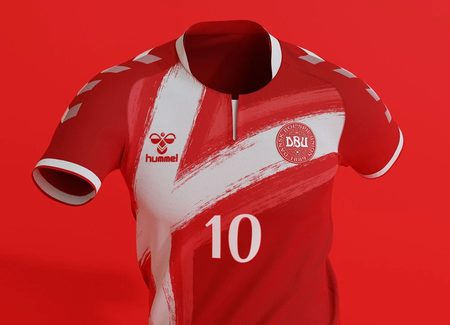 Denmark X Hummel Home Shirt Concept by Corinth