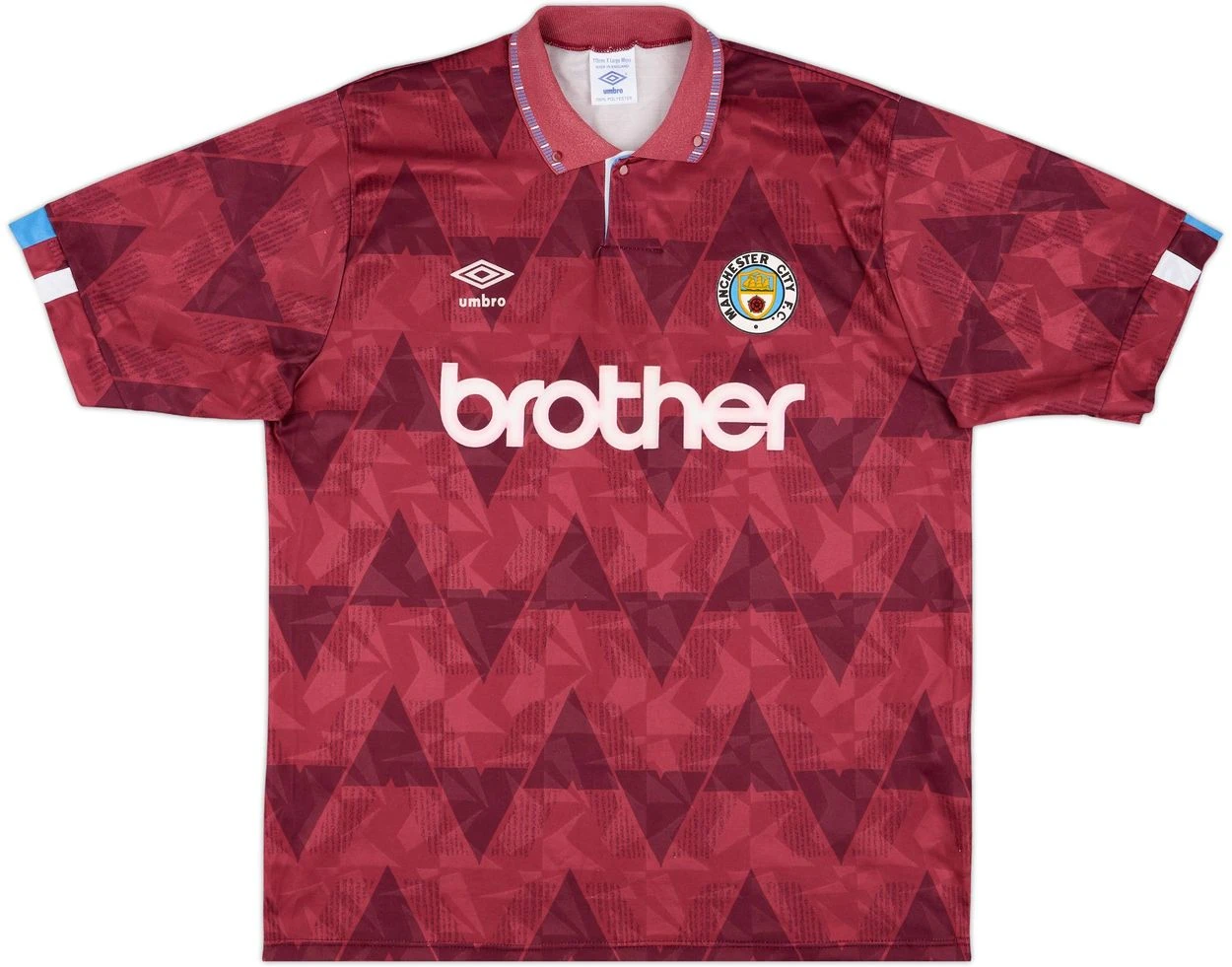 Manchester City 1990-92 Away Shirt · Umbro Produced and Brother Sponsored Classic