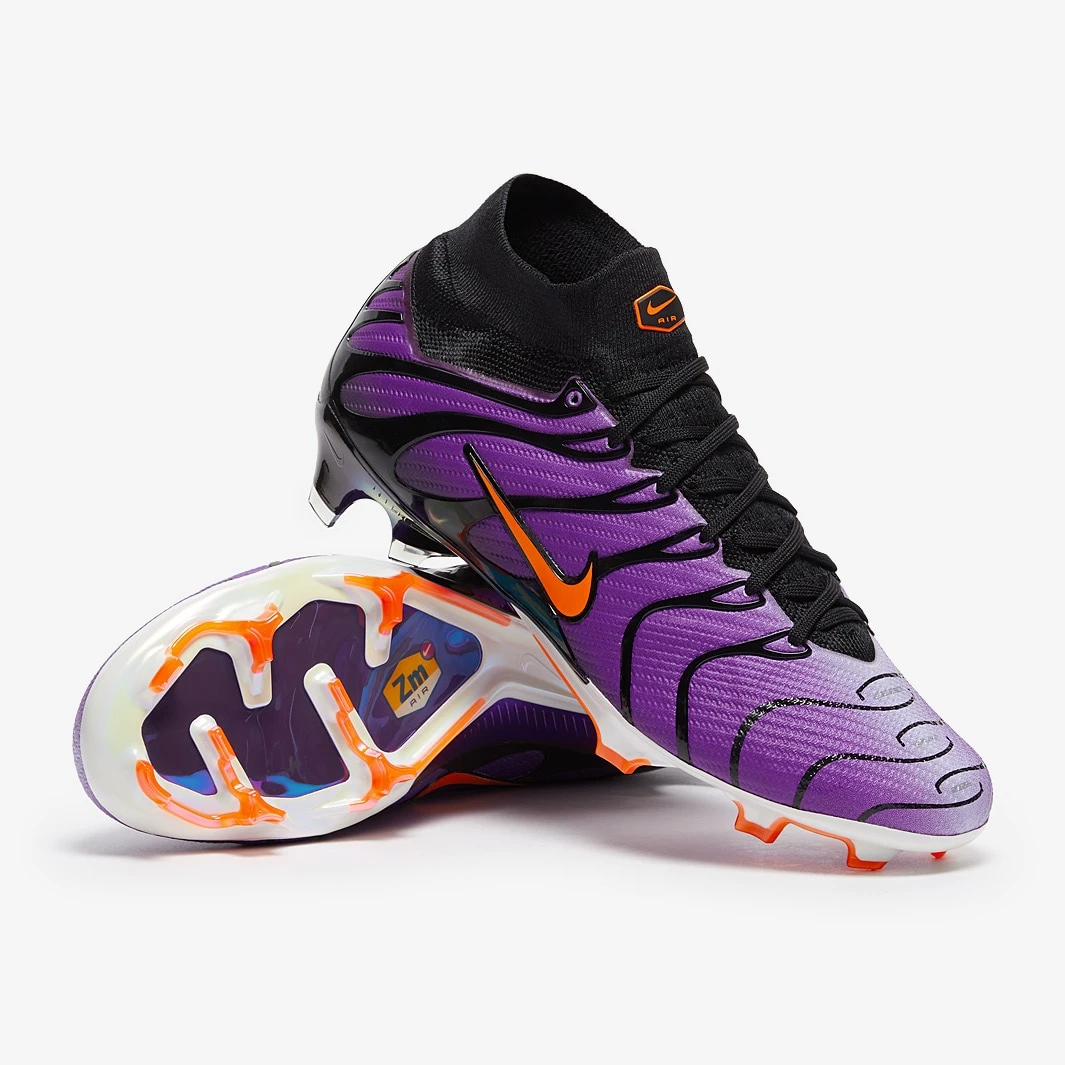 Nike Air Zoom Mercurial Superfly IX Elite x Air Max Plus FG - Volt Purple / Total Orange