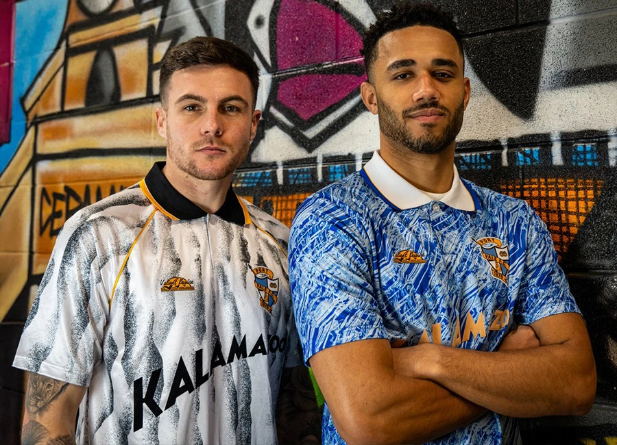 Port Vale 1991/92 Home and Away Retro Shirts